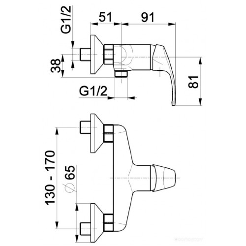 Смеситель Armatura Krzem 4216-010-00