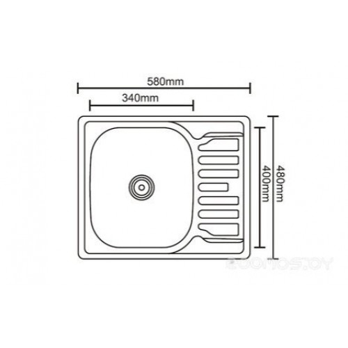 Кухонная мойка Ledeme L65848-R