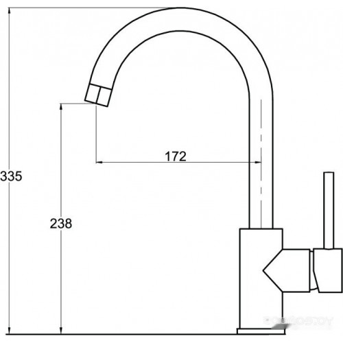 Смеситель AquaSanita Sabia 5523 311 bronze