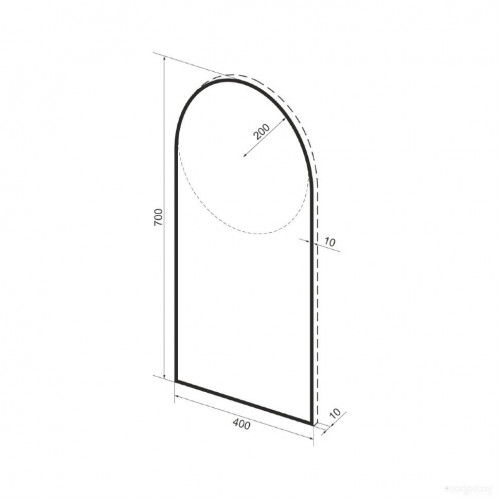 Зеркало Wellsee Зеркало 7 Rays' Spectrum 172201660, 40 х 70 см