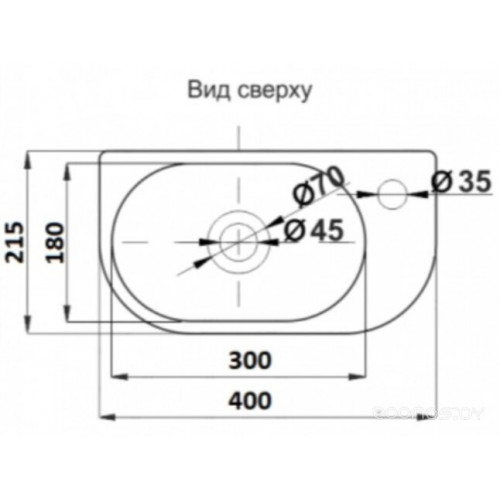 Умывальник CeramaLux 78204L