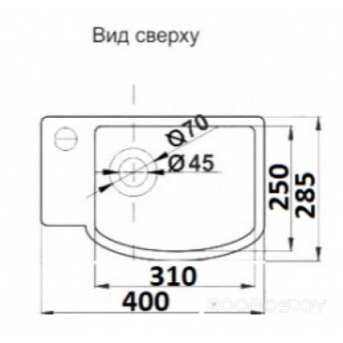 Умывальник CeramaLux 78404R