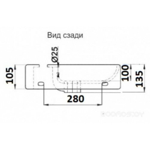 Умывальник CeramaLux 78404R