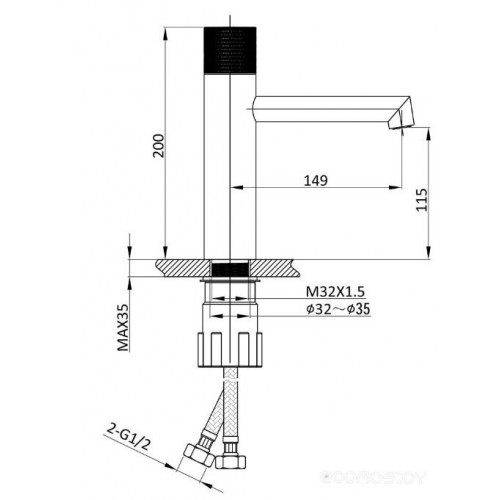 Смеситель Vincea Desire VBF-1D3MB