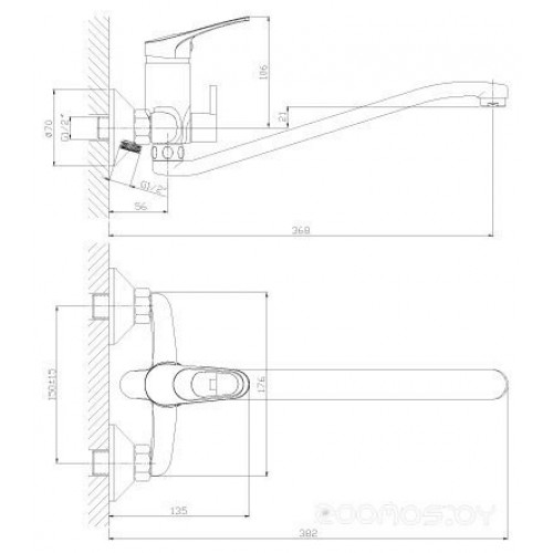 Смеситель Rossinka Silvermix B35-34