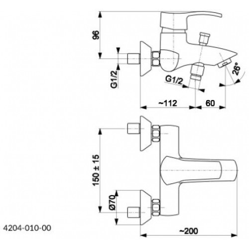 Смеситель Armatura Kwarc 4204-010-00