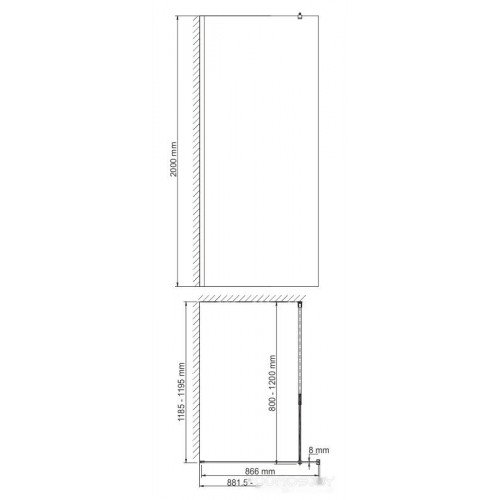 Душевая стенка Wasserkraft Abens 20W39