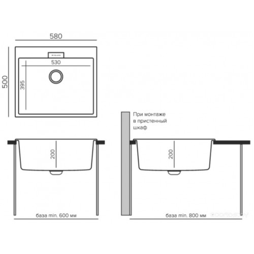 Кухонная мойка Tolero Loft TL-580 саванна