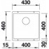 Кухонная мойка Blanco SUBLINE 400-U 43x46 антрацит