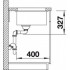 Кухонная мойка Blanco SUBLINE 400-U 43x46 антрацит