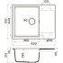 Кухонная мойка Omoikiri Daisen 65-PA 65x51 пастила