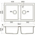 Кухонная мойка Omoikiri Tedori 86-2-DC 4993928 86x51 темный шоколад