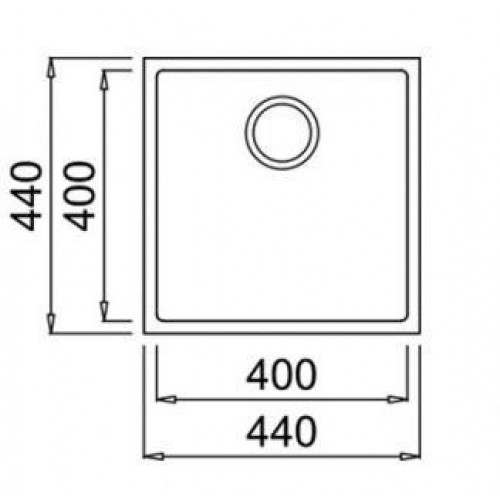 Кухонная мойка Teka Square 40.40 TG 44x44 авена бежевый
