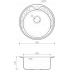 Кухонная мойка Omoikiri Tovada 49-1-IN 49x49 нержавеющая сталь