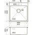 Кухонная мойка из н/с OMOIKIRI Akisame 51-GM 51x51 вороненая сталь