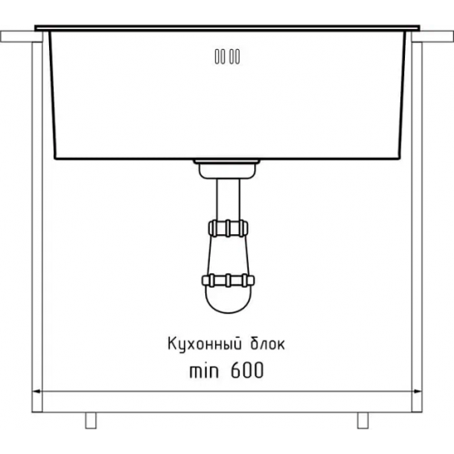 Мойка кухонная GranFest GF-5344 графит