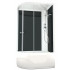 Душевая кабина Domani-Spa Delight 128 high R 120x80 тонированное стекло / черные стенки