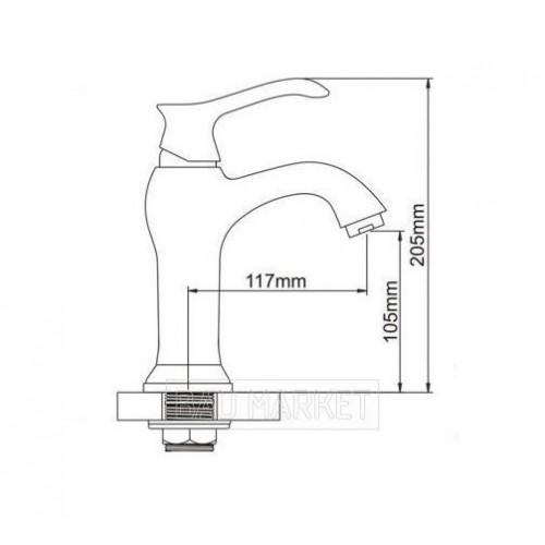 Смеситель для умывальника Ledeme L1041-2 (L1041-2)