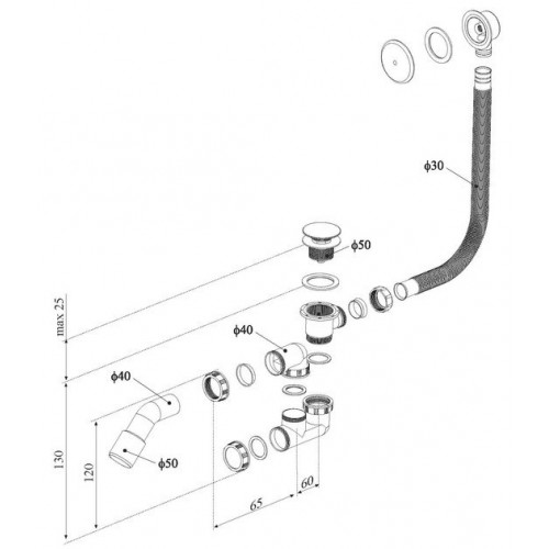 Сифон Radaway R135L