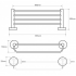 Держатель для полотенец Bemeta Omega 104105072