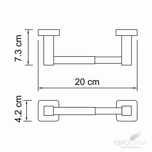 Держатель туалетной бумаги WasserKraft Lippe K-6522