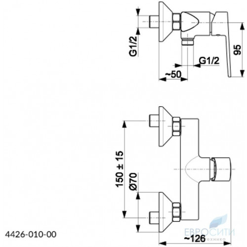 Смеситель для душа Armatura Agat 4426-010-00