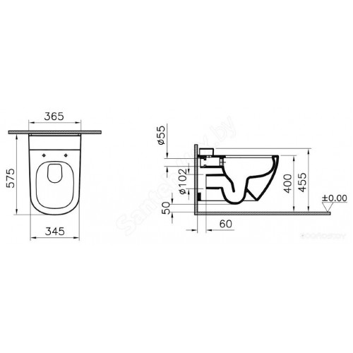 Унитаз Vitra D-Light 5911B003-1086