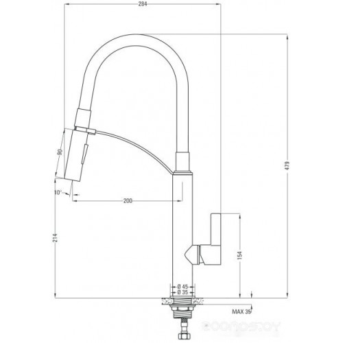 Смеситель Deante Gerbera BGB W720