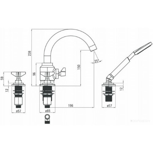 Смеситель Deante Temisto BQT M14D