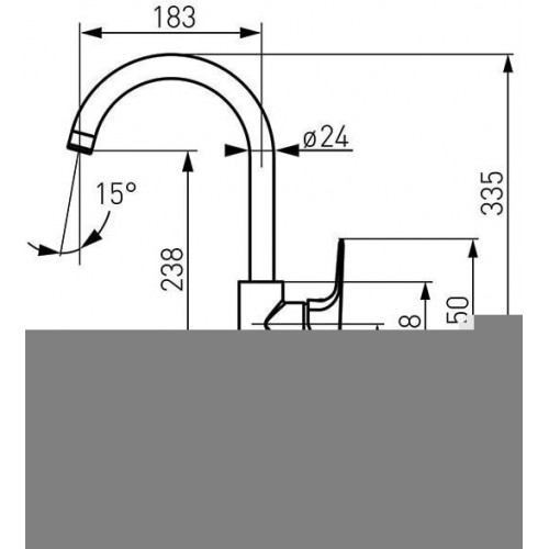 Смеситель Ferro Tiga VerdeLine BTG1VL