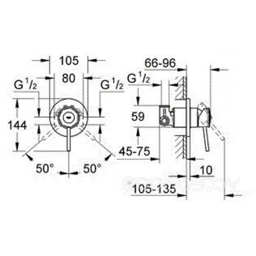 Смеситель Grohe BauClassic 124434