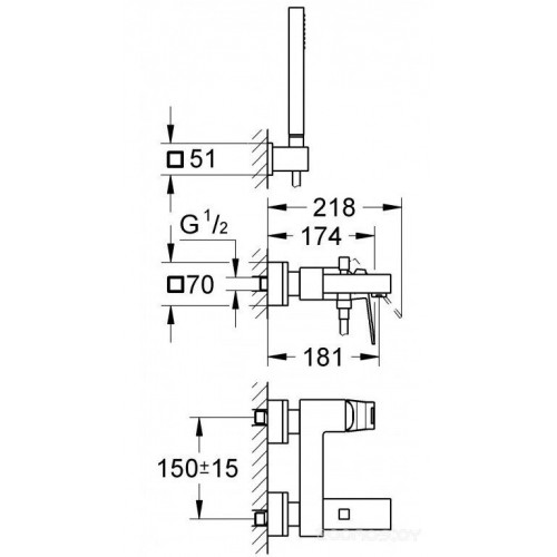 Смеситель Grohe Eurocube 23141000