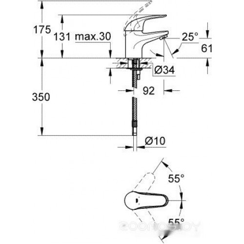 Смеситель Grohe Euroeco 32734000