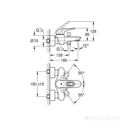 Смеситель Grohe Eurostyle 33591LS3