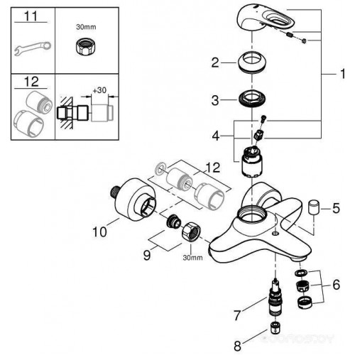 Смеситель Grohe Eurostyle 33591LS3