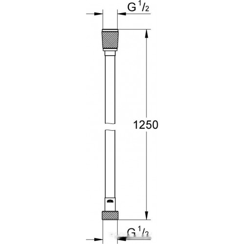 Душевой шланг Grohe Silverflex 28362A00 (темный графит)