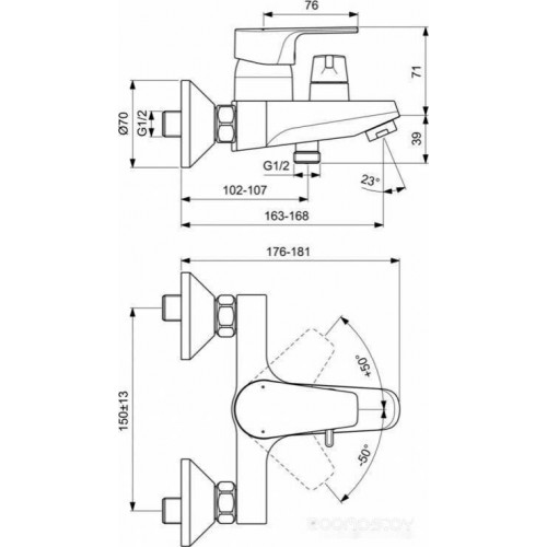 Смеситель Ideal Standard Cerafine D BC494AA