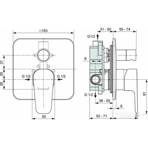 Смеситель Ideal Standard Cerafine Model D A7189AA