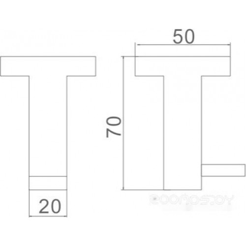 Крючок для ванны Ledeme L71705B-1