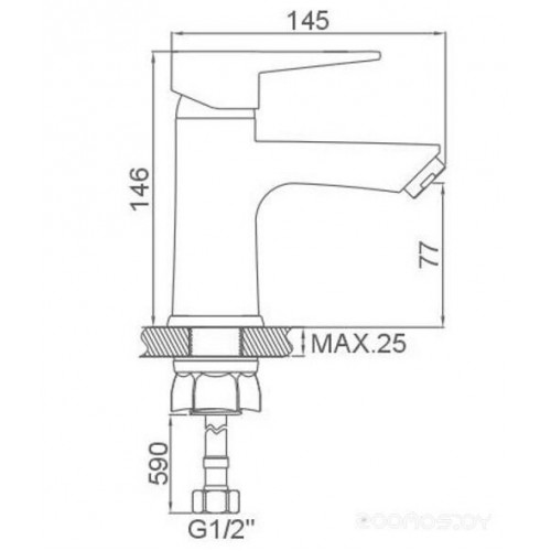 Смеситель Loffrey LF81012W