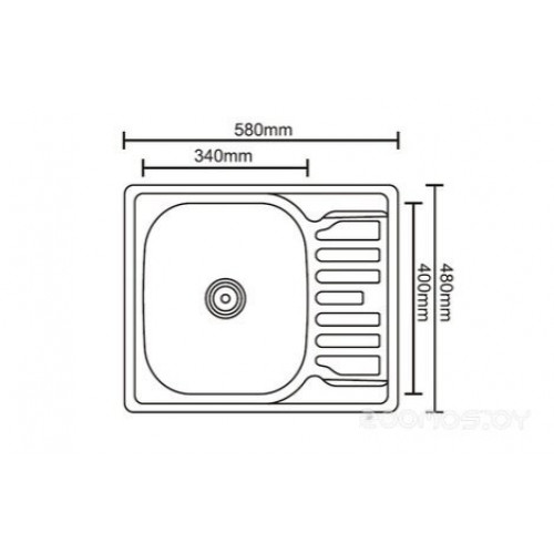 Кухонная мойка Ledeme L65848-L