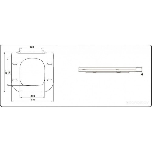 Унитаз CeramaLux 1223A