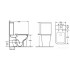 Унитаз CeramaLux 1223A