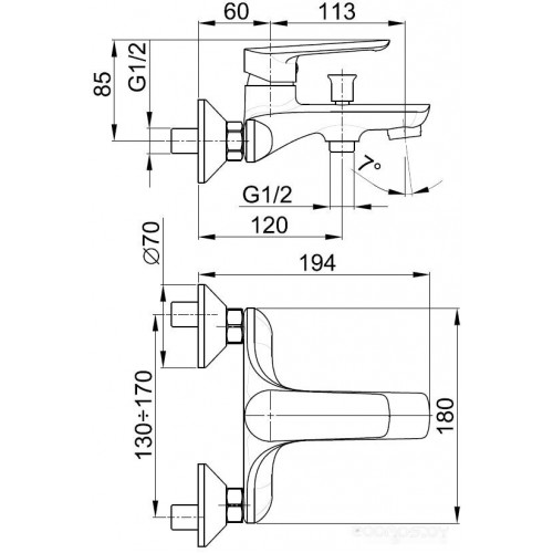 Смеситель Armatura Tanzanit 5024-010-00