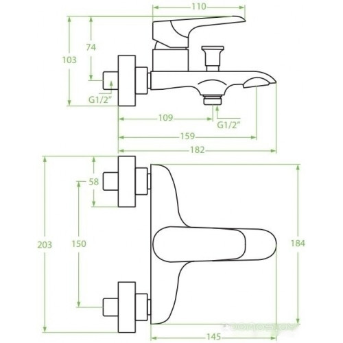 Смеситель Laveo Alea BLE 010D