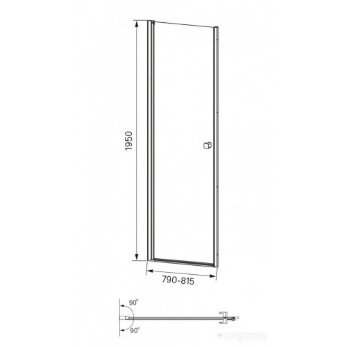 Душевая дверь IDDIS Ray RAY6CP8i69