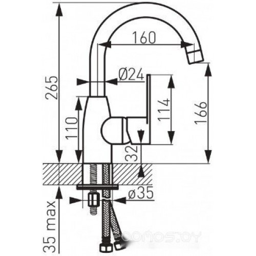 Смеситель Ferro Algeo BAG2ABL