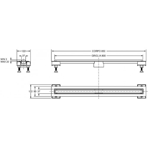 Сифон Bonomini L80 6825HX80S