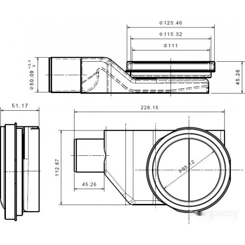 Сифон Pestan Standard Angle 2