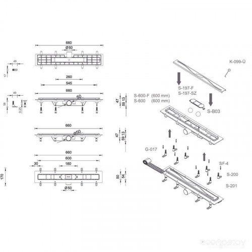 Сифон Styron STY-DO-60-FF